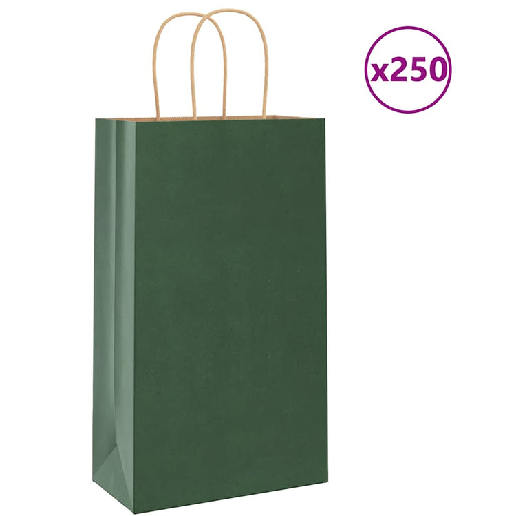 Vidaxl-Papier mit 250 St. und 21 x 11 x 36 cm Grün