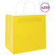 VidaXL Papiertüten 250 Stück mit Griffen 26x17x25 cm gelb