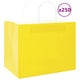 VidaXL Papiertüten 250 Stück mit Griffen 32x22x24 cm gelb