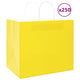 VidaXL Papiertüten 250 Stück mit Griffen 32x22x28 cm gelb