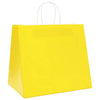 VidaXL Papiertüten 250 Stück mit Griffen 32x22x28 cm gelb