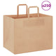 VidaXL Papiertüten 250 Stück mit Griffen 32x22x24 cm braun