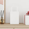 Vidaxxl Papiertüten 50 Stück mit Henkel 15x8x21 cm weiß