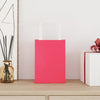 VidaXL Papiertüten 250 Stück mit Griffen 15x8x21 cm rosa