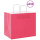 VidaXL Papiertüten 250 Stück mit Griffen 32x22x28 cm rosa