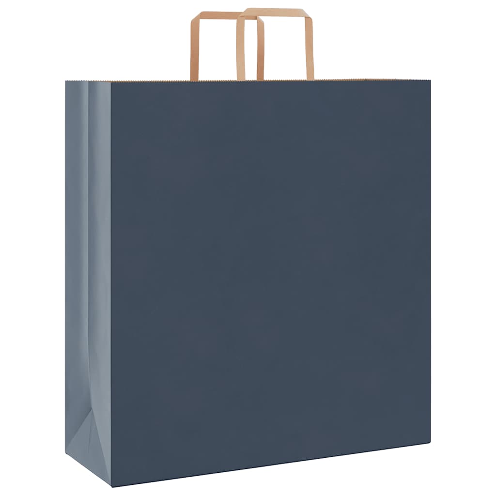 VidaXL Papiertüten 250 Stück mit Griffen 45x17x48 cm blau