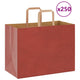 VidaXL Papiertüten 250 Stück mit Griffen 32x17x25 cm rot
