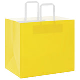 VidaXL Papiertüten 250 Stück mit Griffen 32x22x28 cm gelb - afbeelding 3