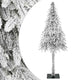 Vidaxx künstlicher Weihnachtsbaum weiß 86 x 86 x 210 cm Polyethylen und Metall