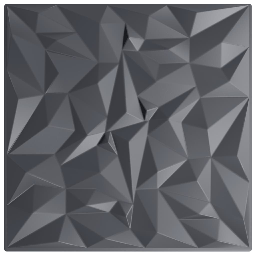 VIDAXL 48 ST WALSPORTEN AMETHIST 12 m² 50 x 50 cm xps grau