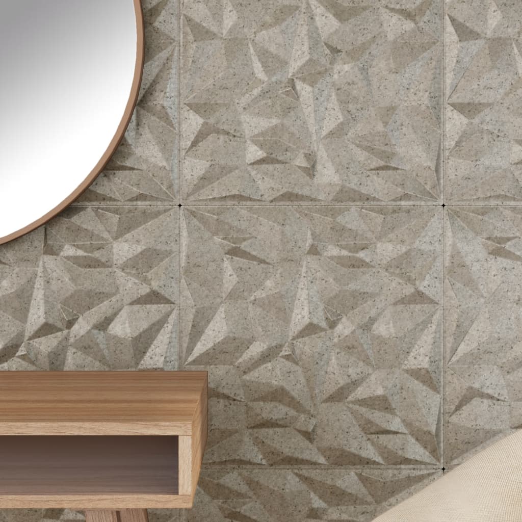 VIDAXL 48 ST WALSPORTEN AMETHIST 12 m² 50 x 50 cm XPS Beton Beton