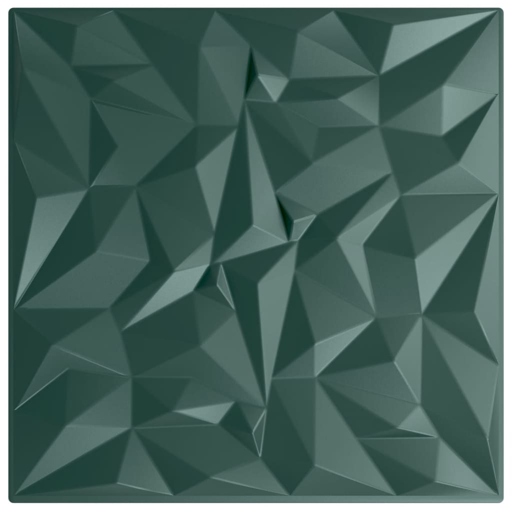 Vidaxl 48 St. Wandpaneele Amethist 12 m² 50 x 50 cm XPS Grün grün