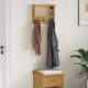 Vidaxx Wandgarderobe Sandnes 45x12x35 cm massives Kiefernholz