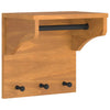 Vidaxx Wandgarderobe Sandnes 43x30x42 cm massives Kiefernholz