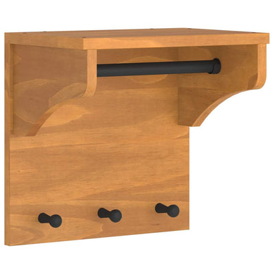 Vidaxx Wandgarderobe Sandnes 43x30x42 cm massives Kiefernholz
