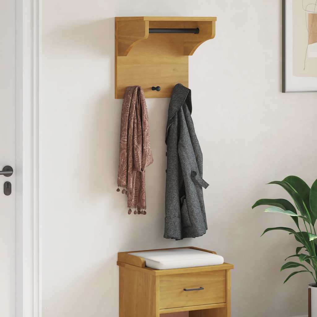 Vidaxx Wandgarderobe Sandnes 43x30x42 cm massives Kiefernholz