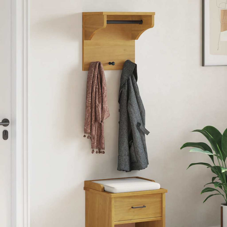 Vidaxx Wandgarderobe Sandnes 43x30x42 cm massives Kiefernholz