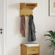 Vidaxx Wandgarderobe Sandnes 43x30x42 cm massives Kiefernholz