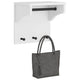 Vidaxx Wandgarderobe Sandnes weiß 43x30x42 cm massives Kiefernholz