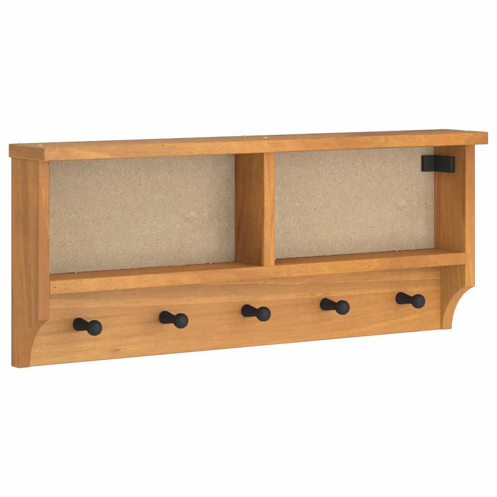 Vidaxx Wandgarderobe Sandnes 87x12x35 cm massives Kiefernholz
