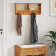 Vidaxx Wandgarderobe Sandnes 87x12x35 cm massives Kiefernholz