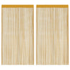 VidaXL Kordelvorhänge 2 Stück 140x250 cm goldfarben