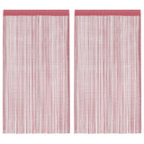 VidaXL Kordelvorhänge 2 Stück 140x250 cm rosa - afbeelding 2