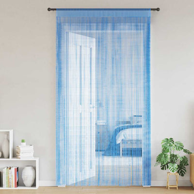 VidaXL Kordelvorhänge 2 Stück 100x250 cm Hellblau
