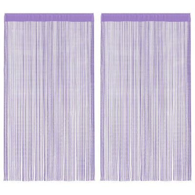 VidaXL Kordelvorhänge 2 Stk. Lila 140x250 cm