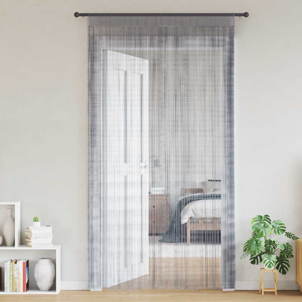 VidaXL Kordelvorhänge 2 Stück 140x250 cm Hellgrau