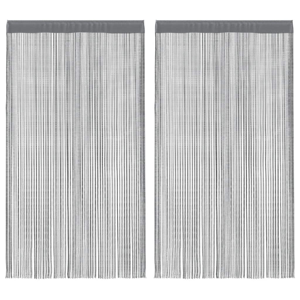 VidaXL Drahtvorhänge 2 Stück Anthrazit 100x250 cm