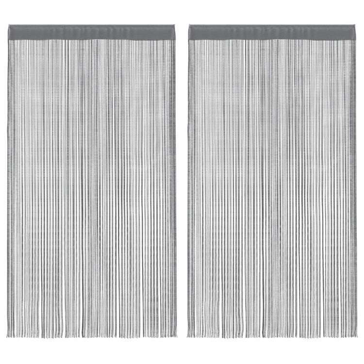 VidaXL Drahtvorhänge 2 Stück Anthrazit 100x250 cm