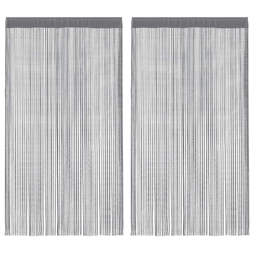 VidaXL Drahtvorhänge 2 Stück Anthrazit 140x250 cm
