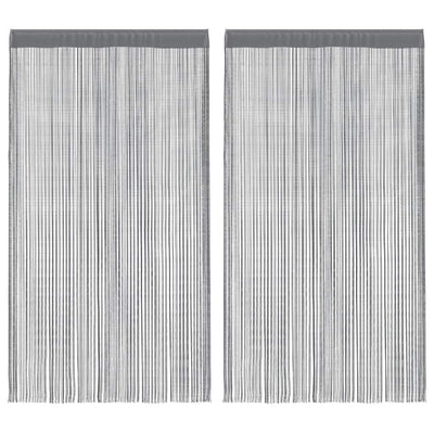VidaXL Drahtvorhänge 2 Stück Anthrazit 140x250 cm