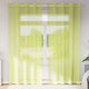 Vidaxx Gardinen Voile mit Ösen 2 Stück 140x225 cm Apfelgrün