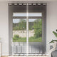 Vidaxx Gardinen Voile mit Ösen 2 Stück 140x260 cm schwarz