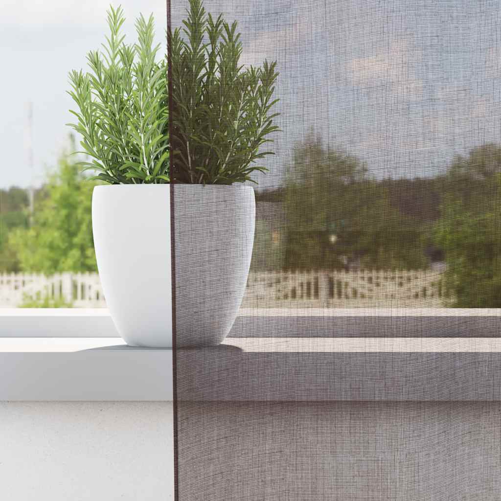 Vidaxx Gardinen Voile mit Ösen 2 Stück 140x140 cm braun