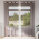 Vidaxx Gardinen Voile mit Ösen 2 Stück 140x225 cm braun