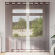 Vidaxx Gardinen Voile mit Ösen 2 Stück 140x245 cm braun