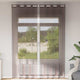 Vidaxx Gardinen Voile mit Ösen 2 Stück 140x260 cm braun
