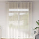 Vidaxx Gardinen Voile mit Ösen 2 Stück 140x260 cm cremefarben