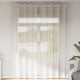 Vidaxx Gardinen Voile mit Ösen 2 Stück 140x300 cm Creme