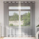 Vidaxx Gardinen Voile mit Ösen 2 Stück 140x245 cm dunkelgrau