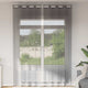 Vidaxx Gardinen Voile mit Ösen 2 Stück 140x300 cm dunkelgrau