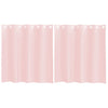 Vidaxx Gardinen Voile mit Ösen 2 Stück 140x140 cm hellrosa