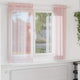 Vidaxx Gardinen Voile mit Ösen 2 Stück 140x175 cm hellrosa