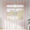 Vidaxx Gardinen Voile mit Ösen 2 Stück 140x225 cm hellrosa