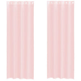 Vidaxx Gardinen Voile mit Ösen 2 Stück 140x300 cm hellrosa - afbeelding 2