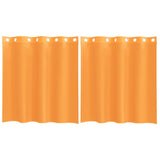 Vidaxx Gardinen Voile mit Ösen 2 Stück 140x140 cm orange - afbeelding 2
