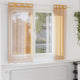 Vidaxx Gardinen Voile mit Ösen 2 Stück 140x140 cm orange